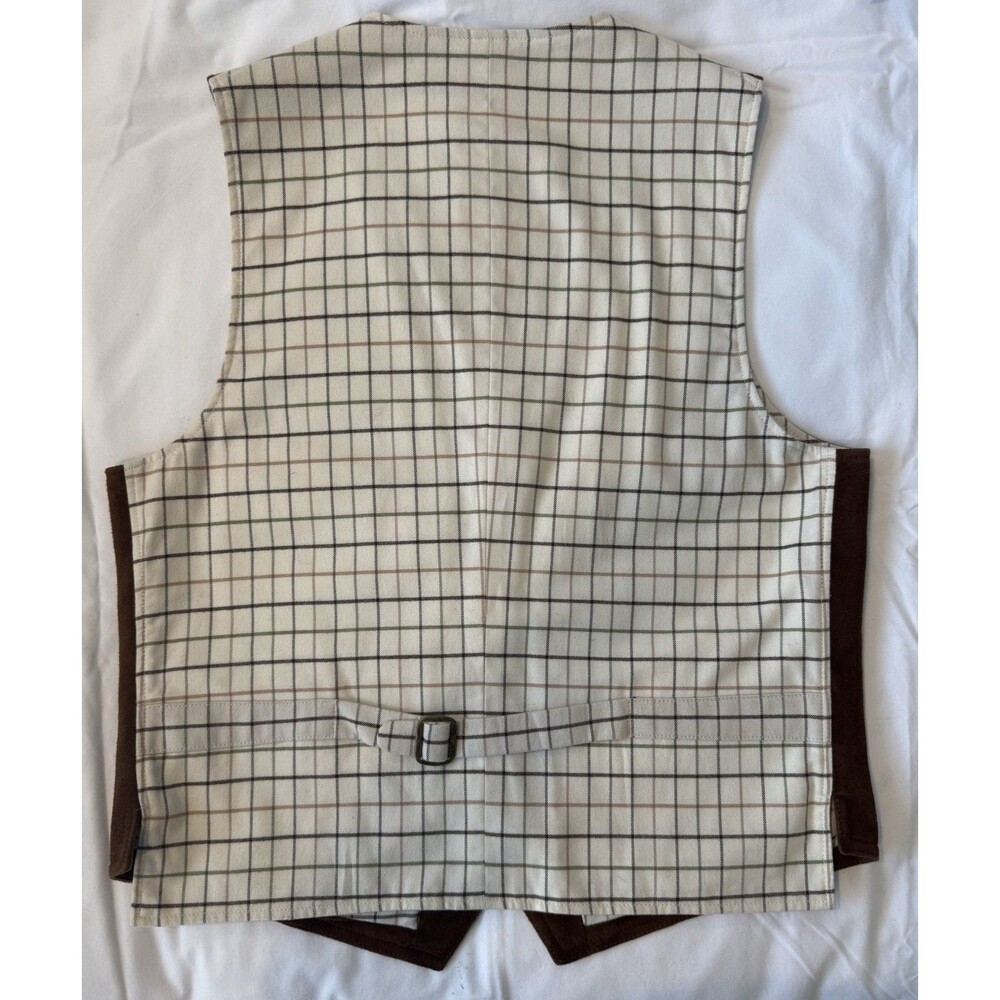 Polo by Ralph Lauren Men’s Suede Vest, Size Medium, Brown, Excellent Condition - Picture 4 of 9